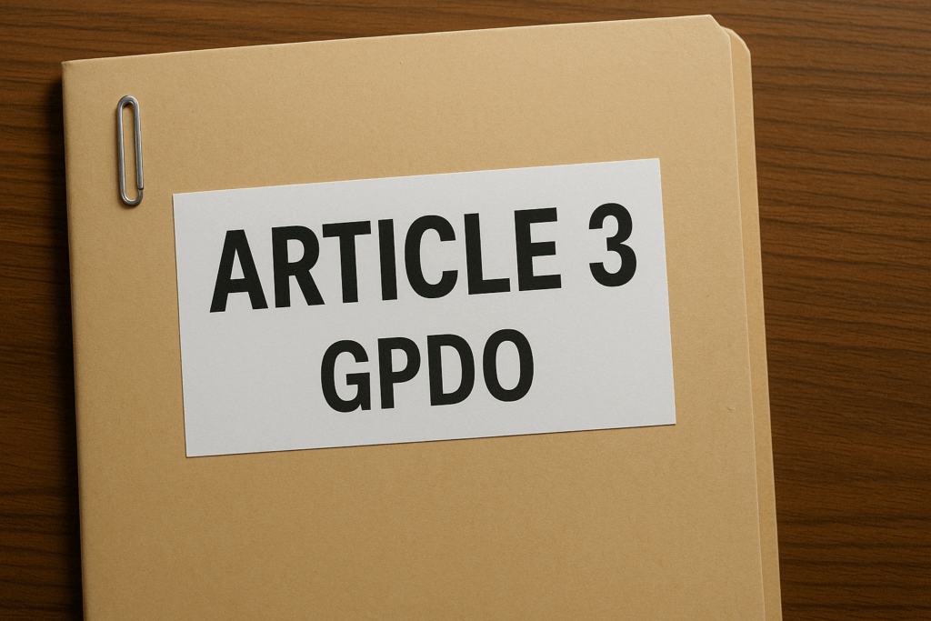 Article 3 of the GPDO
