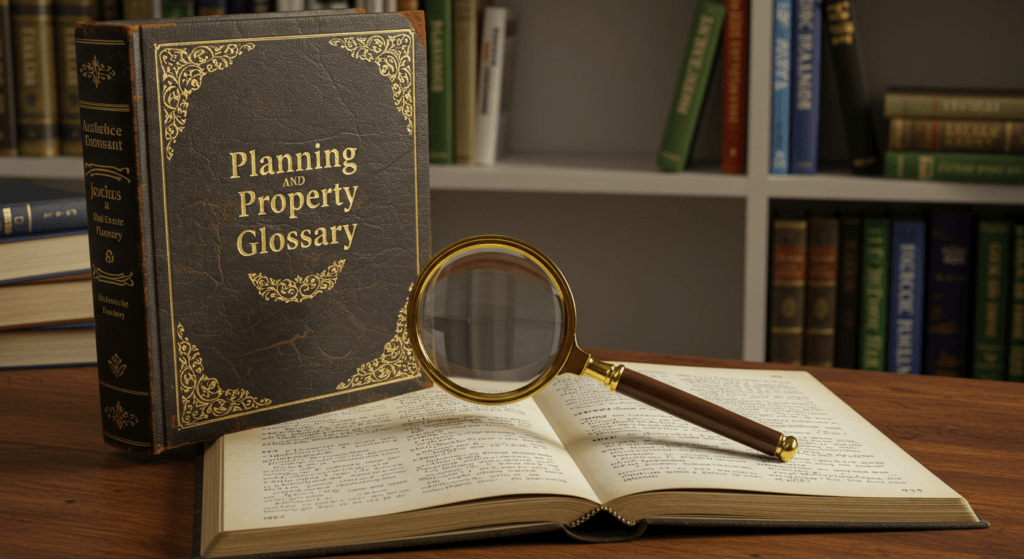 Planning and property glossary