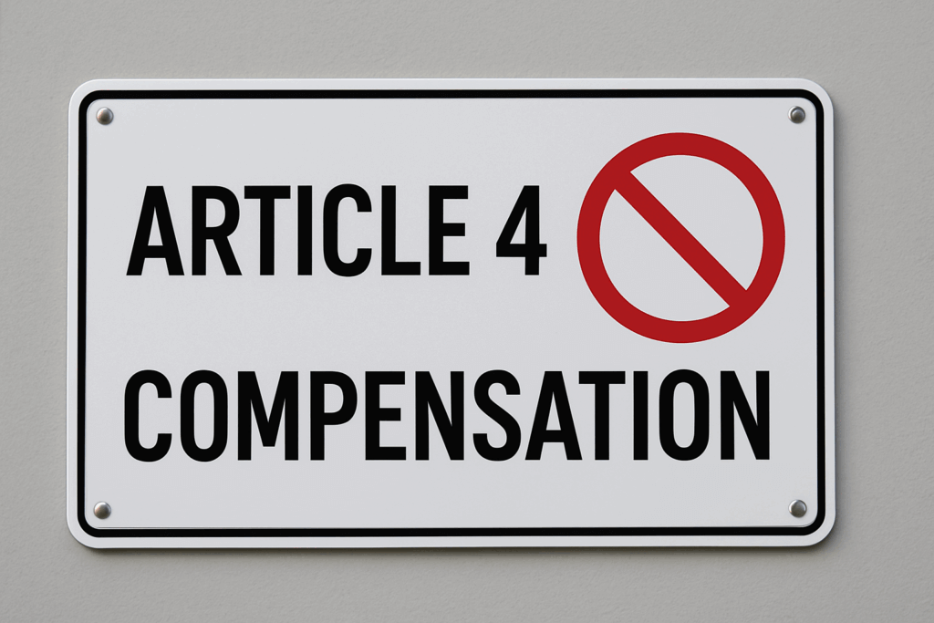 Article 4 Compensation