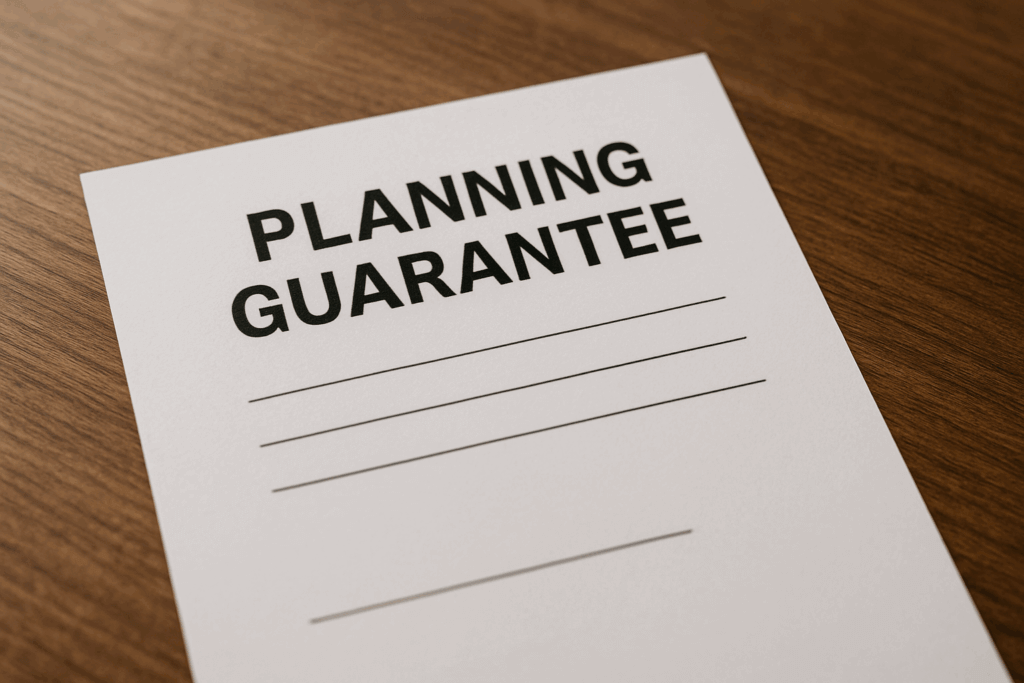 Planning Guarantee